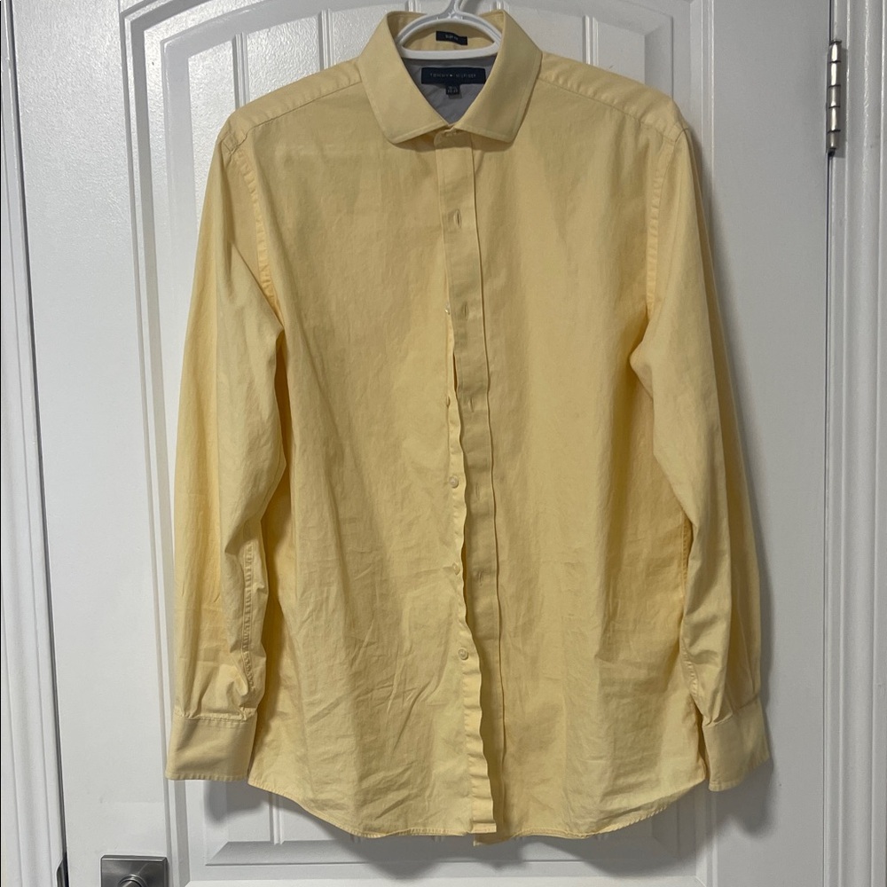 Tommy Hilfiger Light Yellow Dress Shirt